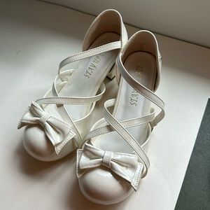 Lolita white heels, soft interior, 4cm heels
